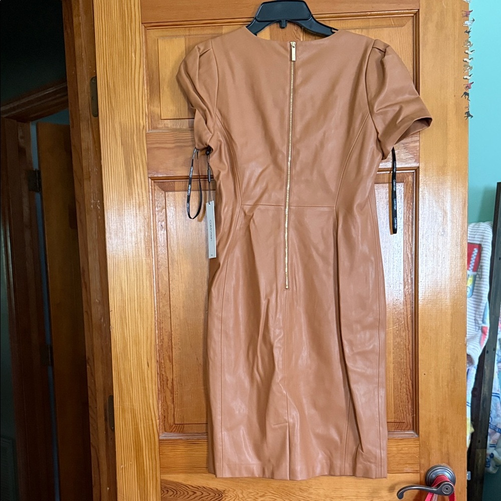 Calvin Klein Tan Midi Dress - Picture 5 of 5